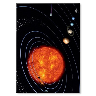 Plakat metalowy Kosmos Prezent