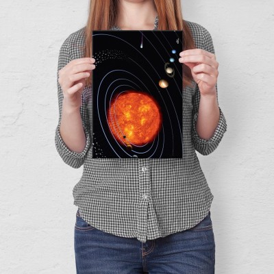 Plakat metalowy Kosmos Prezent