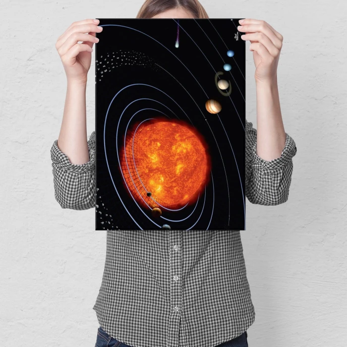 Plakat metalowy Kosmos Prezent