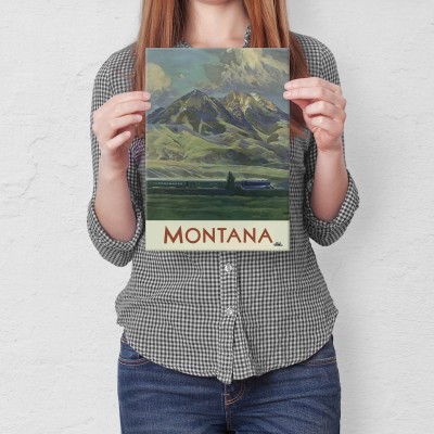 Plakat metalowy Montana Prezent