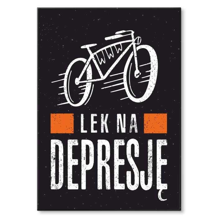 Plakat metalowy Lek na depresję Prezent