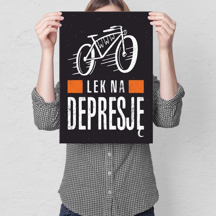 Plakat metalowy Lek na depresję Prezent