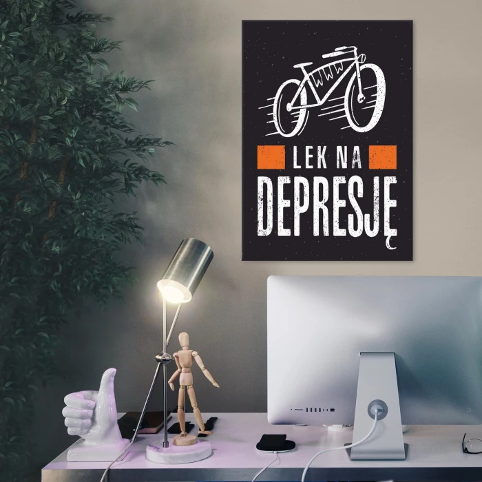 Plakat metalowy Lek na depresję Prezent