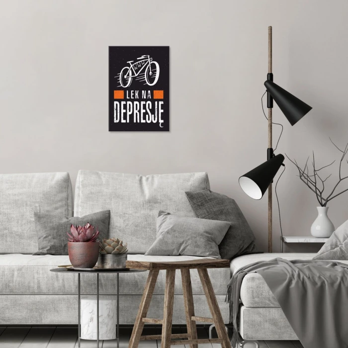 Plakat metalowy Lek na depresję Prezent