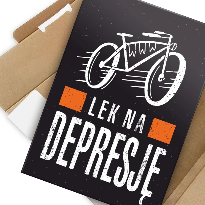 Plakat metalowy Lek na depresję Prezent