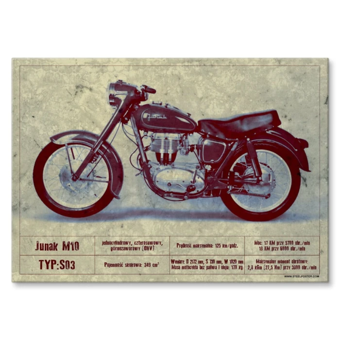 Plakat metalowy Junak M10 Prezent
