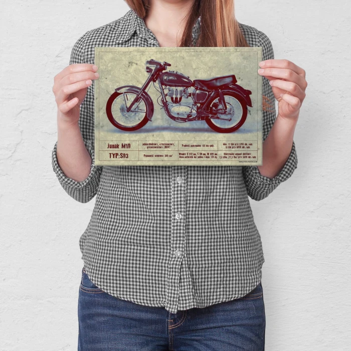 Plakat metalowy Junak M10 Prezent