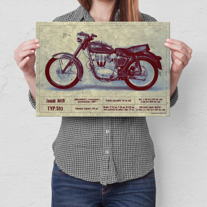Plakat metalowy Junak M10 Prezent