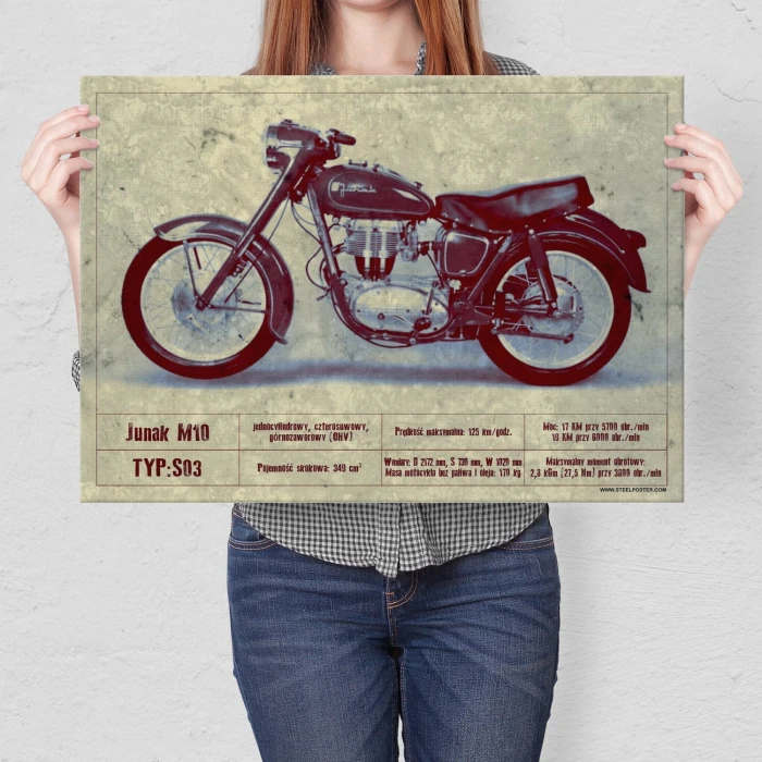Plakat metalowy Junak M10 Prezent