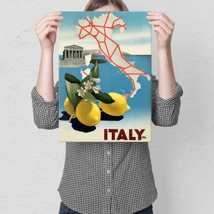 Plakat metalowy Italy Włochy Prezent
