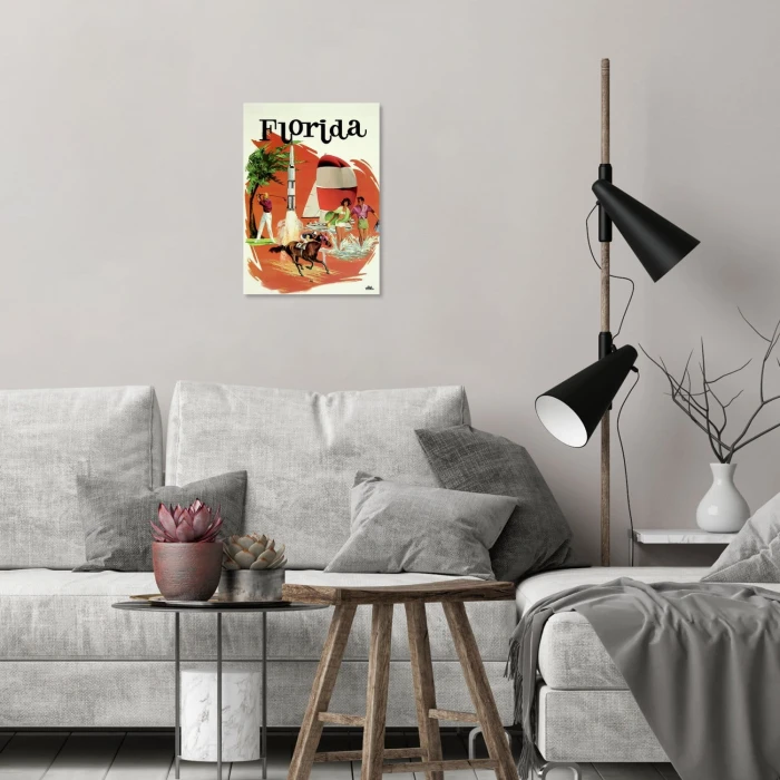 Plakat metalowy Florida Prezent