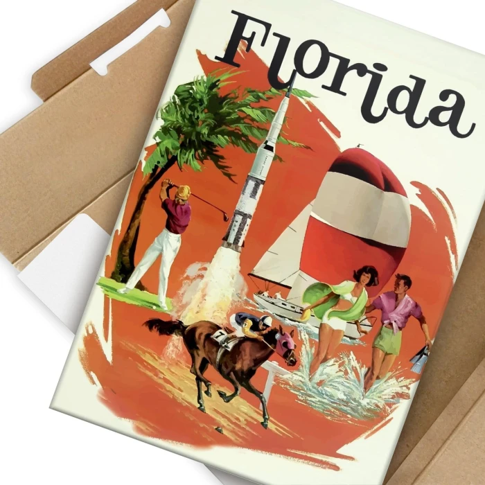 Plakat metalowy Florida Prezent
