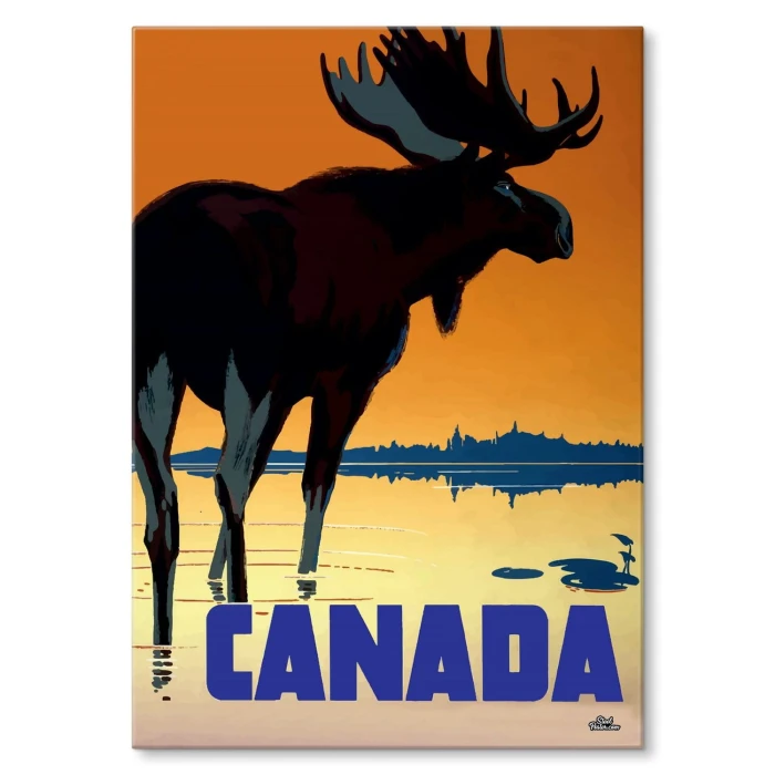 Plakat metalowy Kanada Prezent