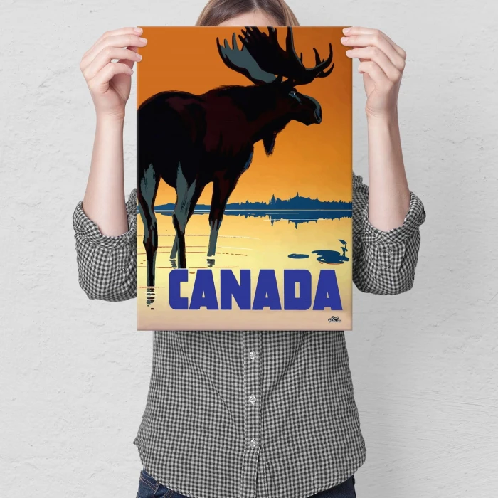 Plakat metalowy Kanada Prezent
