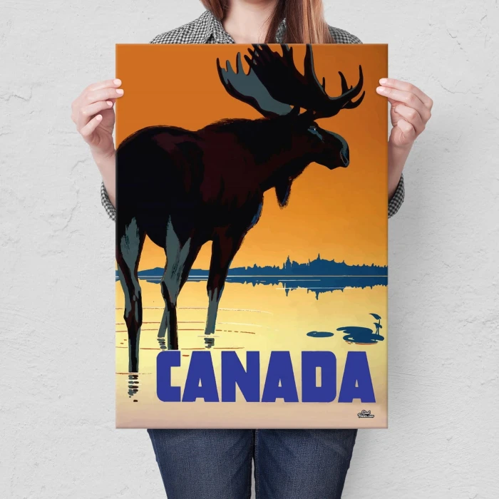 Plakat metalowy Kanada Prezent