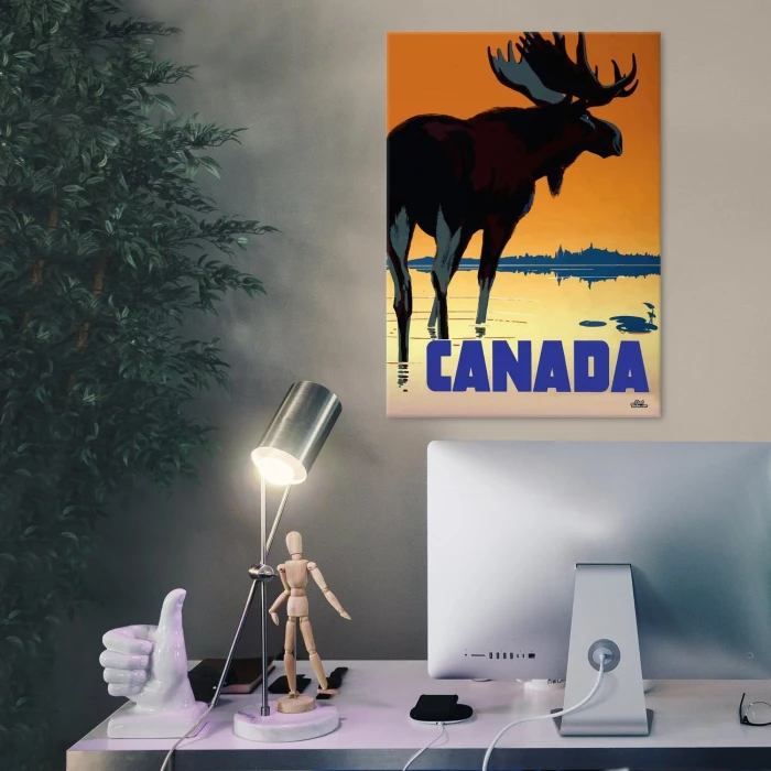 Plakat metalowy Kanada Prezent