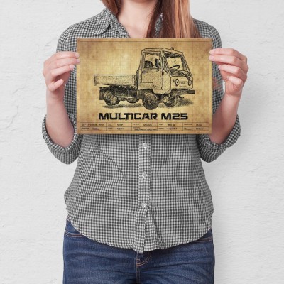 Plakat metalowy Multicar M25 Prezent