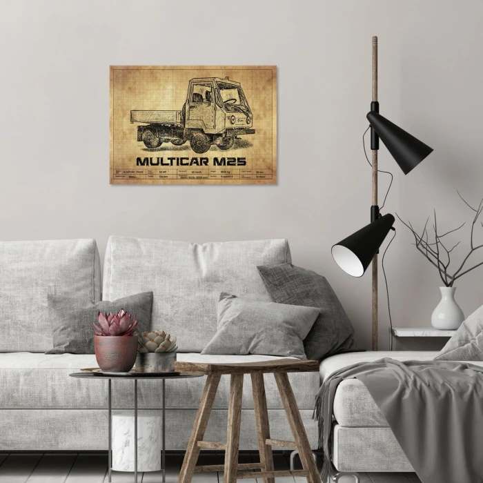 Plakat metalowy Multicar M25 Prezent