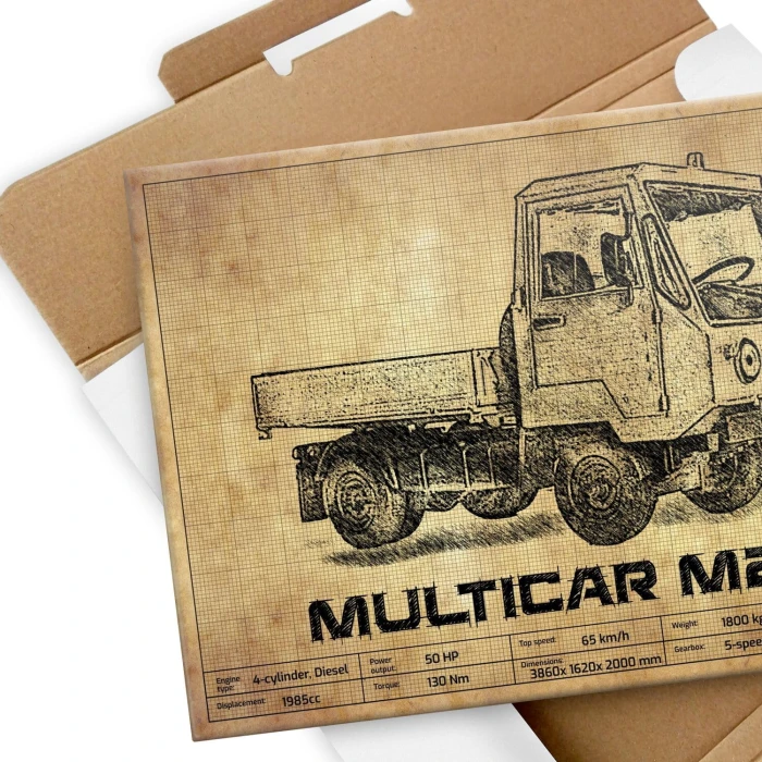 Plakat metalowy Multicar M25 Prezent