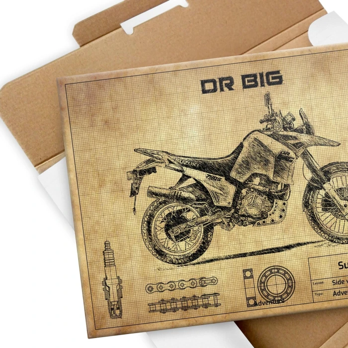 Plakat metalowy Suzuki DR Big Prezent