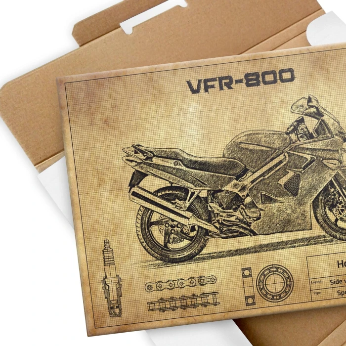 Plakat metalowy Honda VFR-800 Prezent