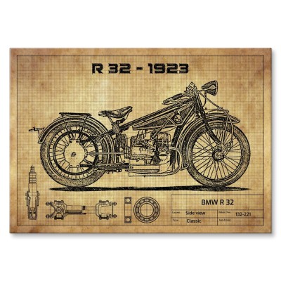 Plakat metalowy BMW R 32 1923 Prezent