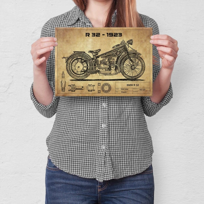 Plakat metalowy BMW R 32 1923 Prezent