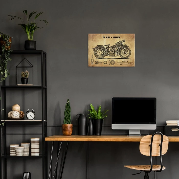Plakat metalowy BMW R 32 1923 Prezent