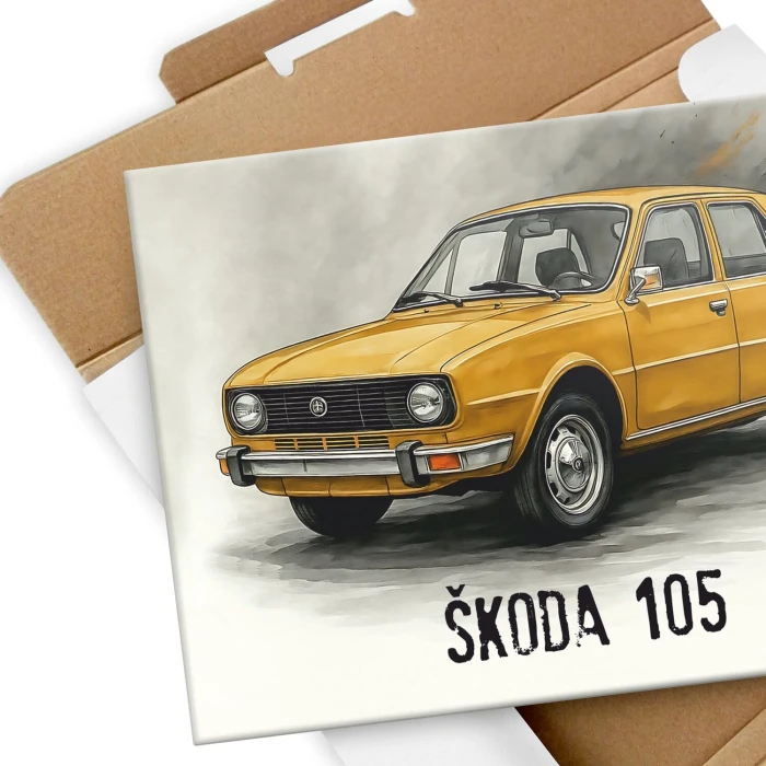 Plakat metalowy Skoda 105 Prezent