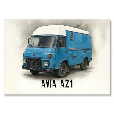 Plakat metalowy AVIA A21 Prezent