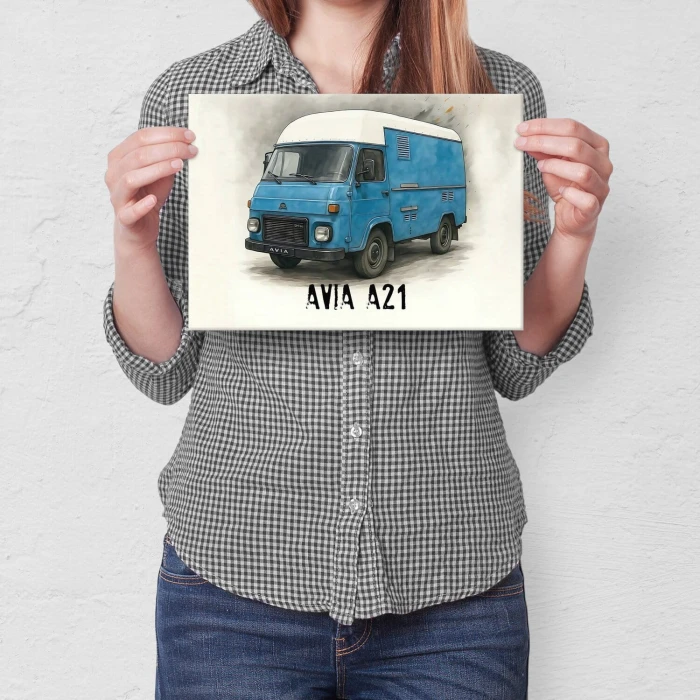 Plakat metalowy AVIA A21 Prezent