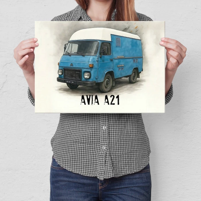 Plakat metalowy AVIA A21 Prezent