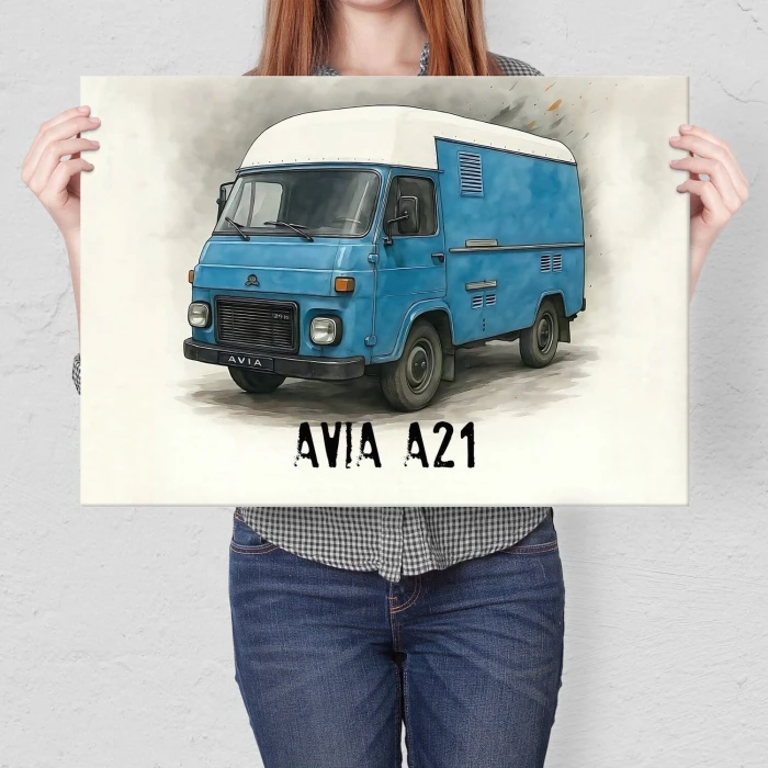 Plakat metalowy AVIA A21 Prezent