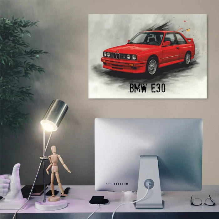 Plakat metalowy BMW E30 legend Prezent