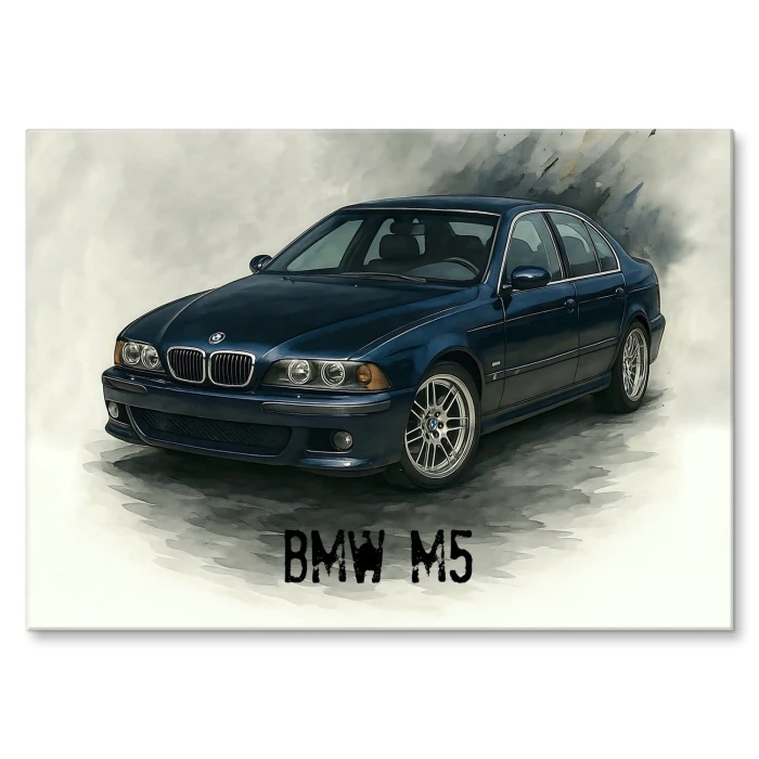 Plakat metalowy BMW M5 Prezent