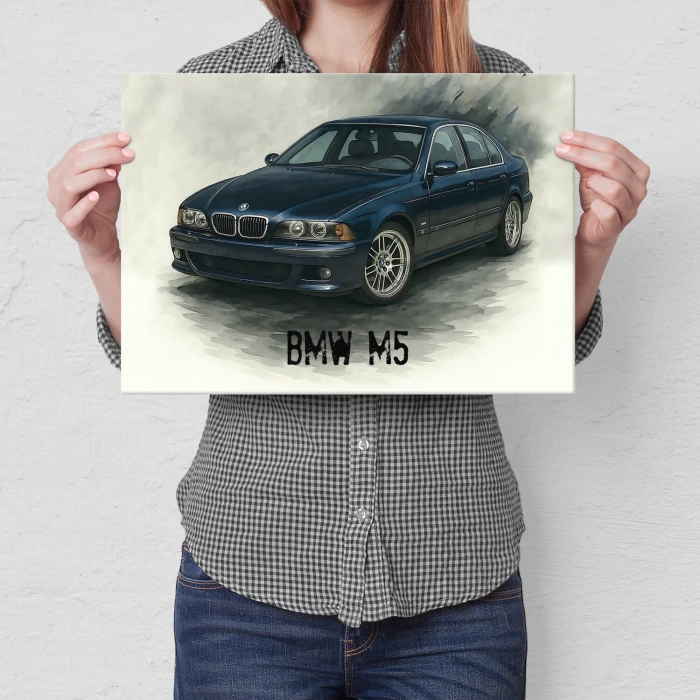 Plakat metalowy BMW M5 Prezent
