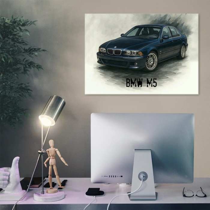 Plakat metalowy BMW M5 Prezent