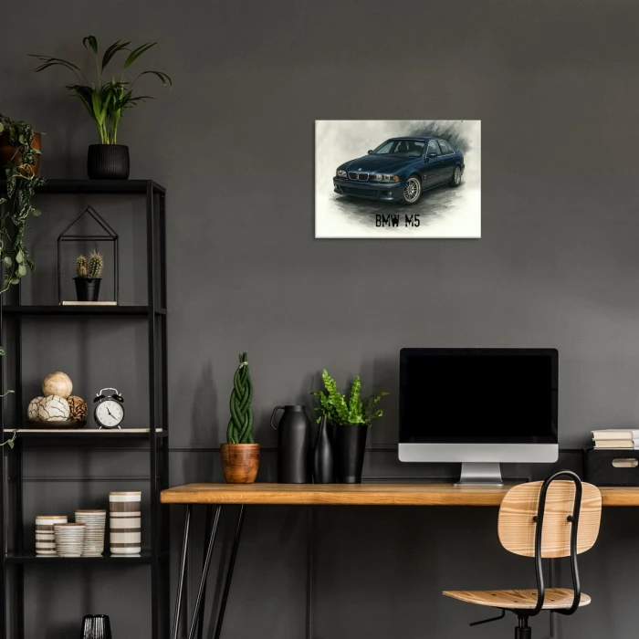 Plakat metalowy BMW M5 Prezent
