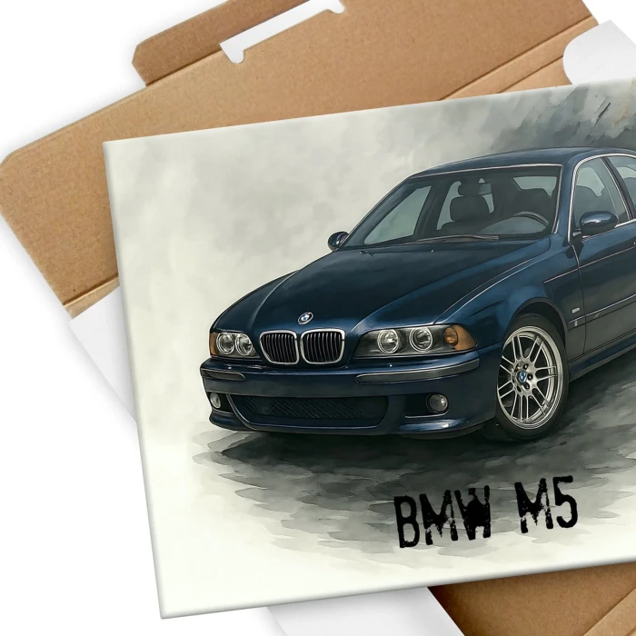 Plakat metalowy BMW M5 Prezent