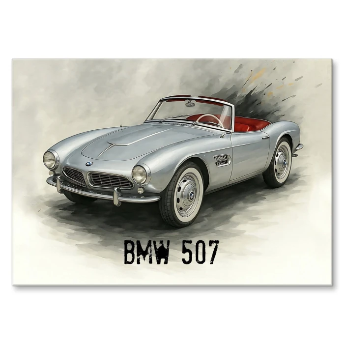 Plakat metalowy BMW 507 Prezent
