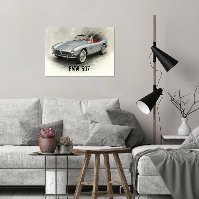 Plakat metalowy BMW 507 Prezent