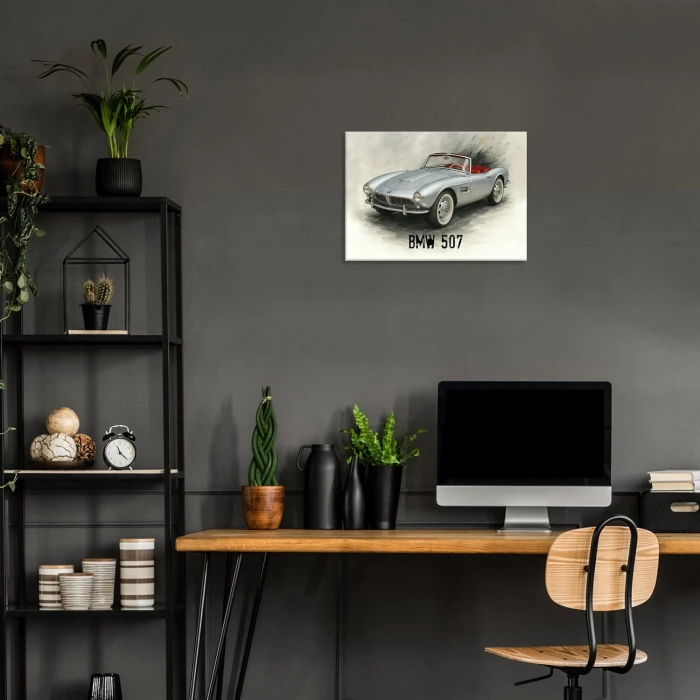 Plakat metalowy BMW 507 Prezent