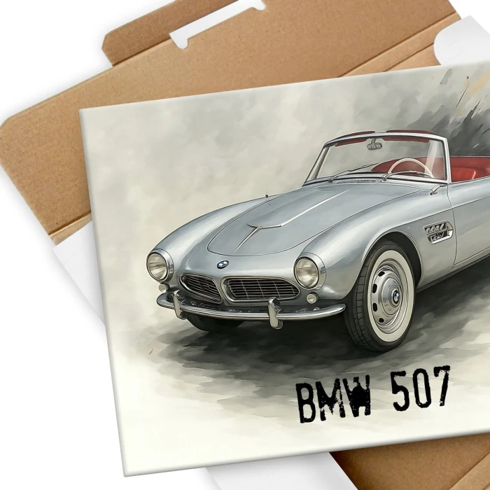 Plakat metalowy BMW 507 Prezent