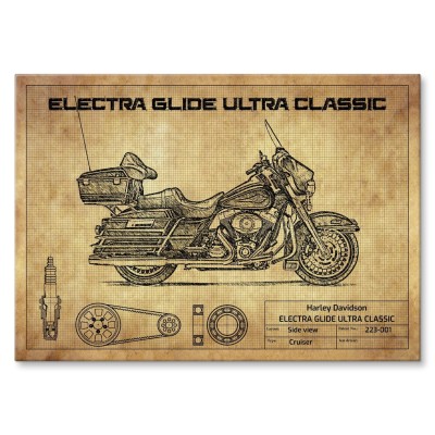 Plakat metalowy Harley Davidson ELECTRA GLIDE ULTRA CLASSIC Prezent