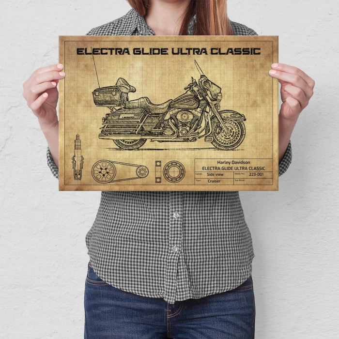 Plakat metalowy Harley Davidson ELECTRA GLIDE ULTRA CLASSIC Prezent