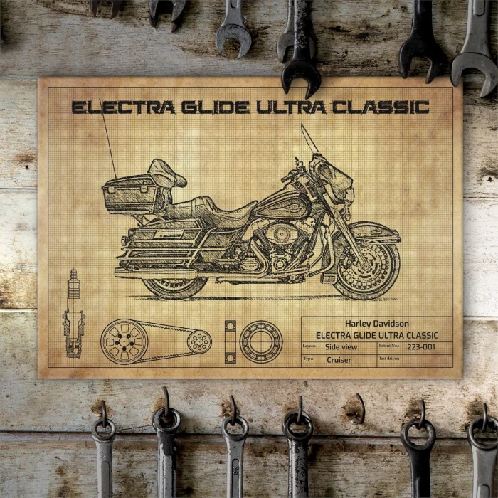 Plakat metalowy Harley Davidson ELECTRA GLIDE ULTRA CLASSIC Prezent