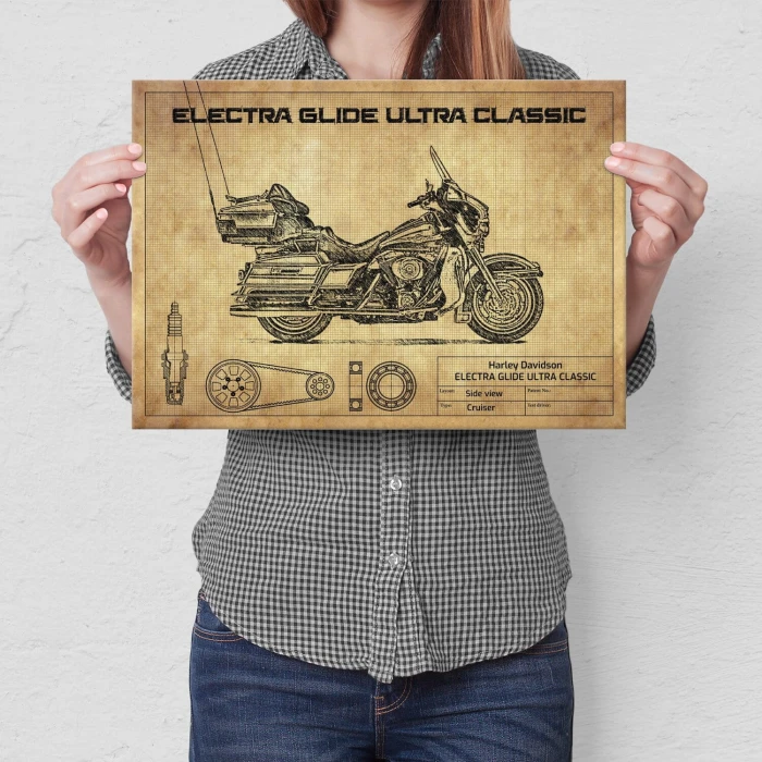 Plakat metalowy Harley Davidson ELECTRA GLIDE ULTRA CLASSIC Speakers Prezent