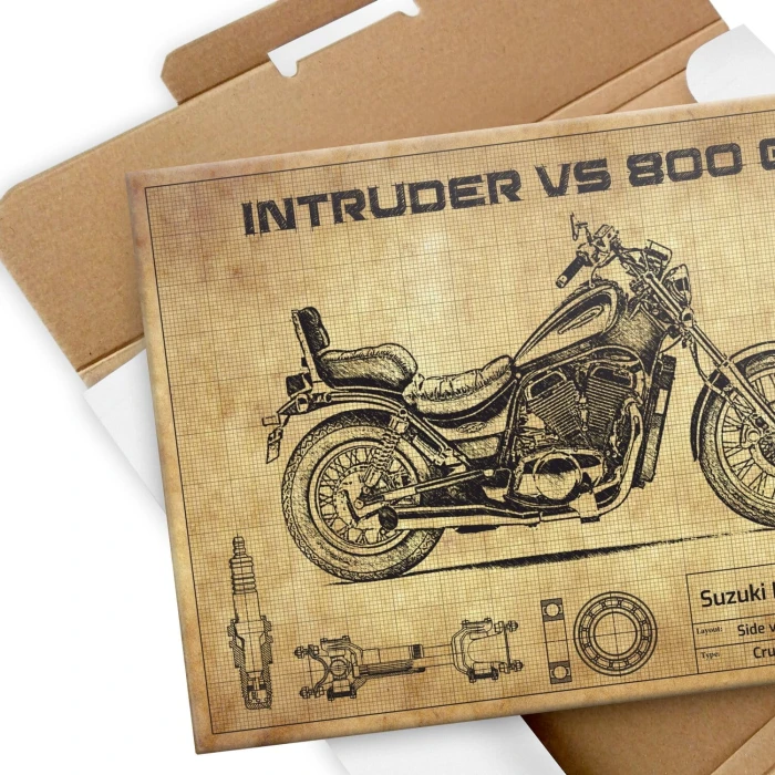 Plakat metalowy Suzuki Intrude VS 800 GL Prezent