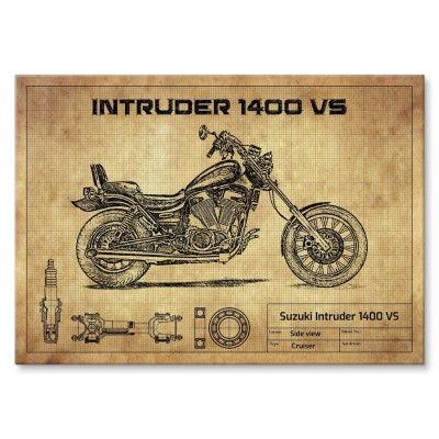Plakat metalowy Suzuki Intruder 1400 VS Prezent