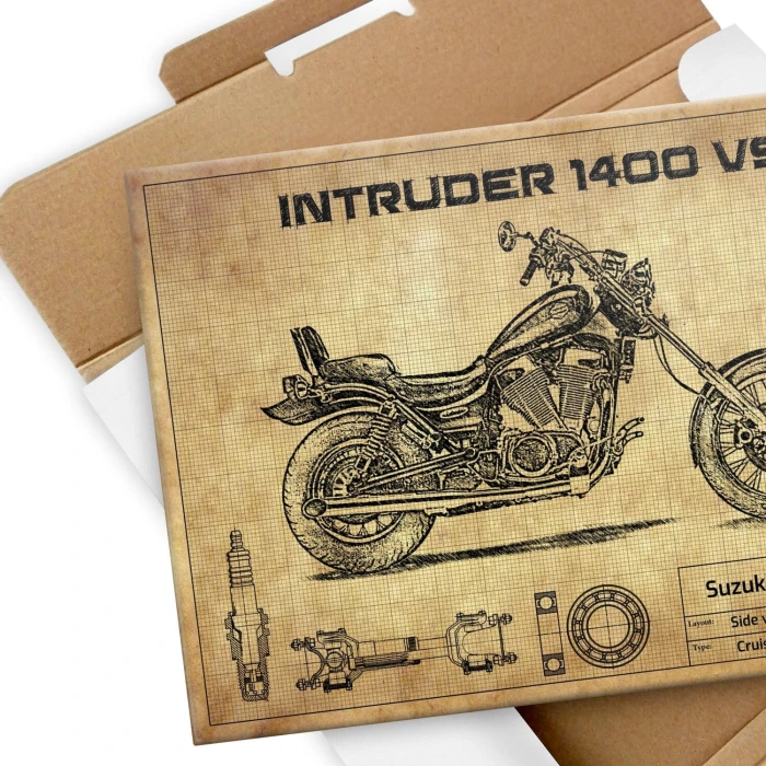 Plakat metalowy Suzuki Intruder 1400 VS Prezent